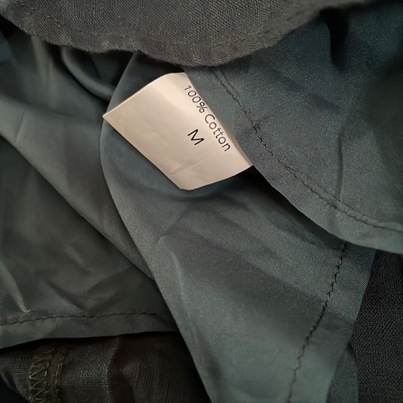 Deep Sea Green Cotton Wrap Dress - Picture 12 of 12